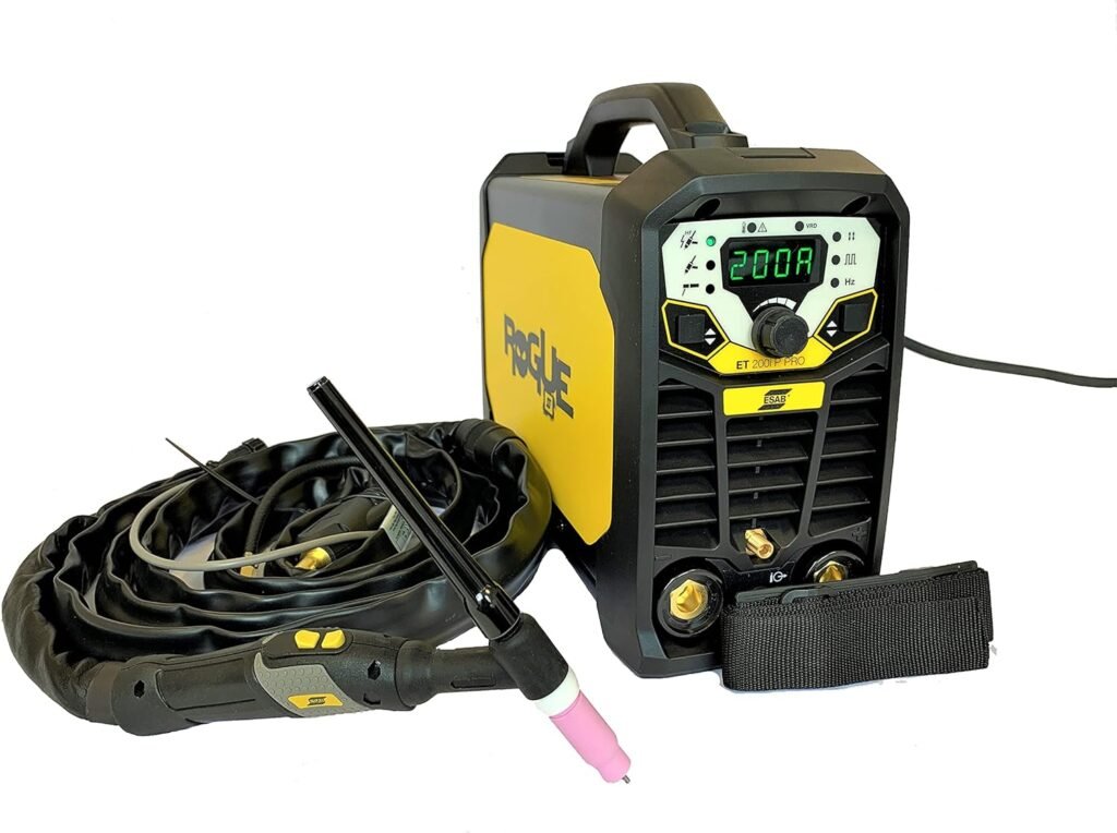 ESAB Rogue ET 200i Pro TIG Welding Machine with Burner and Accessories