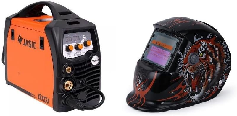 Jasic Pro MIG 200 Synergic Inverter Welder+LCD welding helmet Review