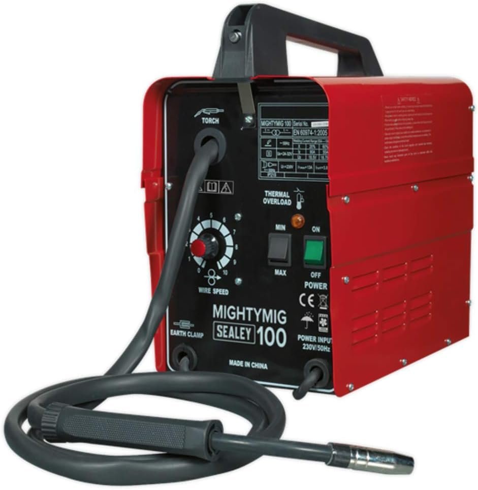 New MIGHTYMIG100 No Gas MIG Welder 100 Amp 230v Electric Gasless Wire