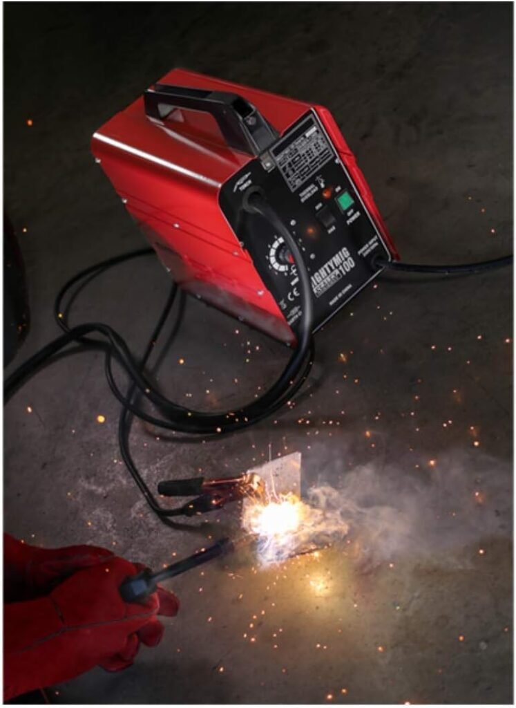 New MIGHTYMIG100 No Gas MIG Welder 100 Amp 230v Electric Gasless Wire