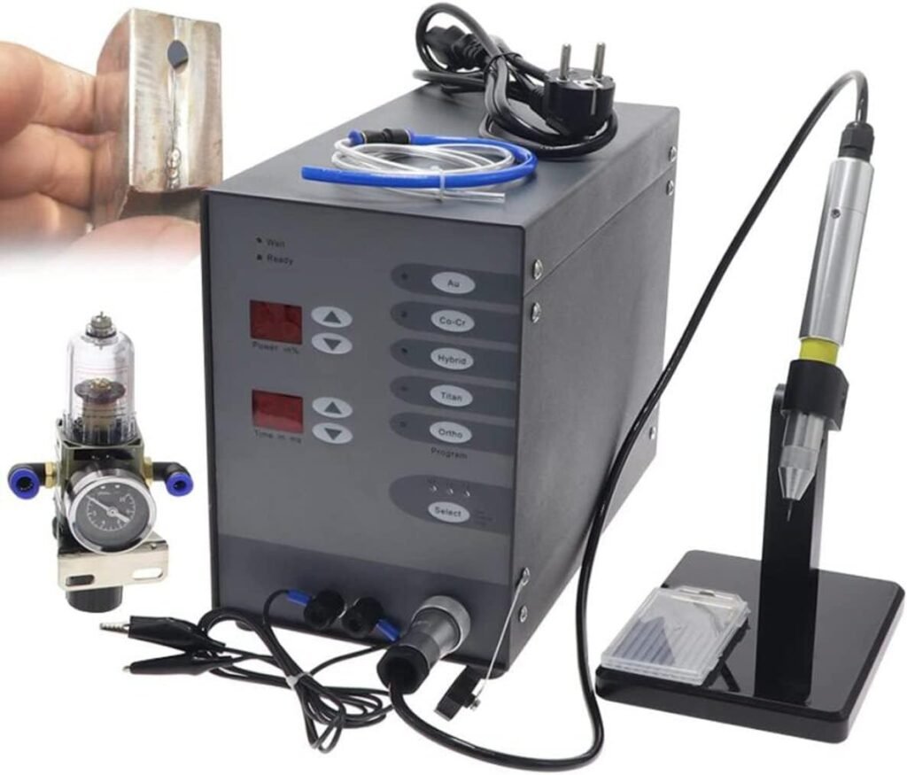 Permanent Jewelry Welder kit Pulse Tungsten arc spot Welding Machine Weldable Solid Gold, Aluminum Titanium Welding and Orthodontics ​for Jewelry Restoration 50A-600A