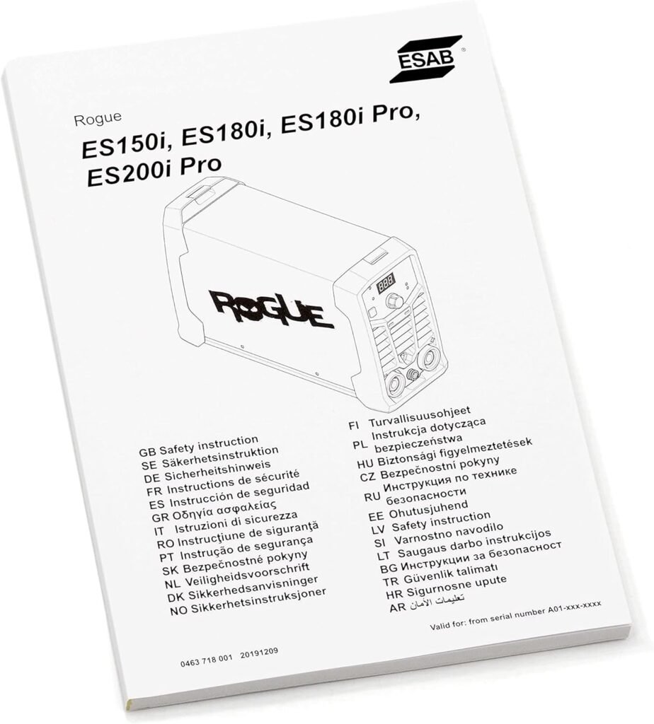 Esab™ Rogue ES 150i 150 Amp Welding Machine Inverter ARC Electrodes MMA WIG