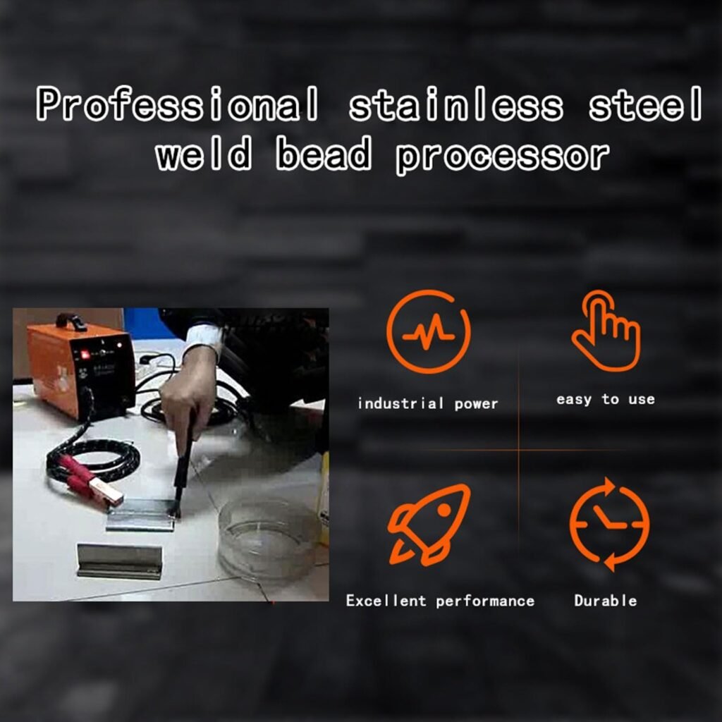 Portable Weld Polisher, 1000W Stainless Steel Weld Bead Processor, Cloth  Brush Dual-purpose Cleaning Machine, Automatic Electrolytic Polishing Machine for Argon Arc Welding, Spot Welding