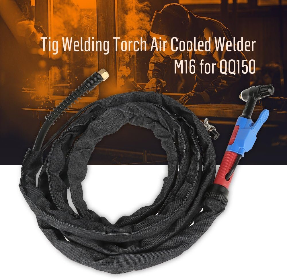 Tig Welding Torch Air Cooled Welder Air-Cooled Welder Tig Welding Torch Kit for QQ150 3.7m/12ft Shield Cup Electrode M16 Set