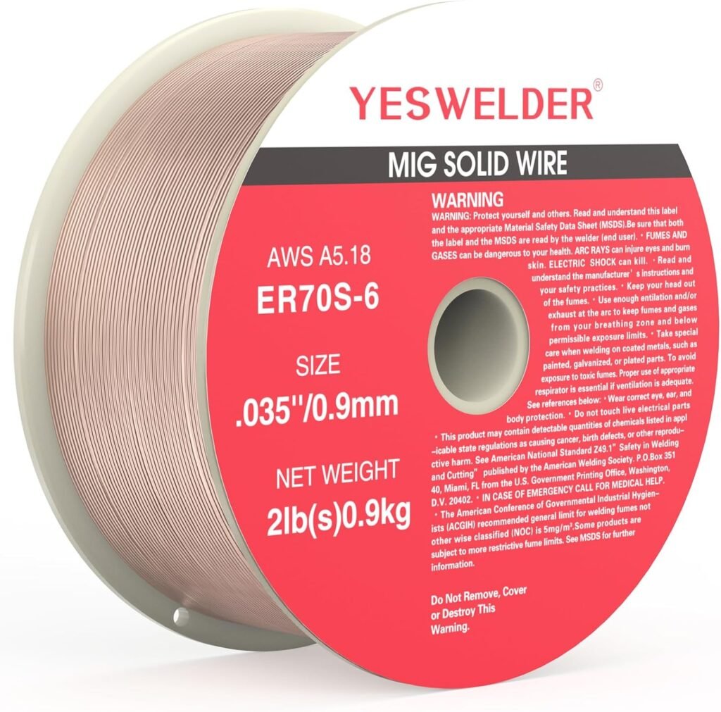 YESWELDER ER70S-6 .035-Inch on 2-Pound Spool Carbon Steel Mig Solid Welding Wire