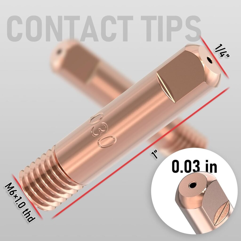 YESWELDER MIG Welding Gun Kit .035 Tip-Nozzle-Diffuser for Lincoln Magnum 100L and Tweco Mini/#1 (.030 Accessory Kit)