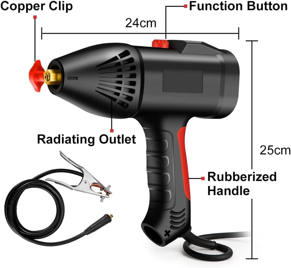 Automatic Manual ARC Welder 220V Handheld Electric Arc Welding Machine, Digital Smart Welding and Current Regulation, 2-14mm Welding Thickness for Welding Carbon Steel,Aluminum,Stainless Steel