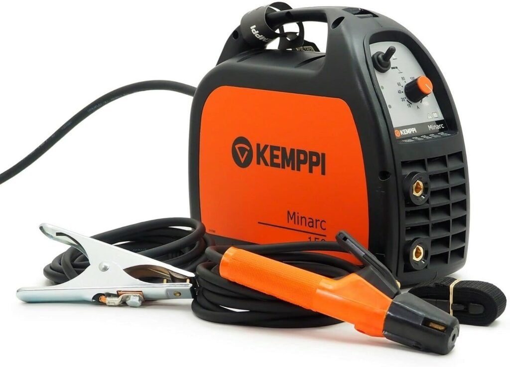 KEMPP Minarc 150A Welding Machine Inverter ARC Electrodes MMA 1ph 230 V, Orange, 450 x 227 x 368 mm