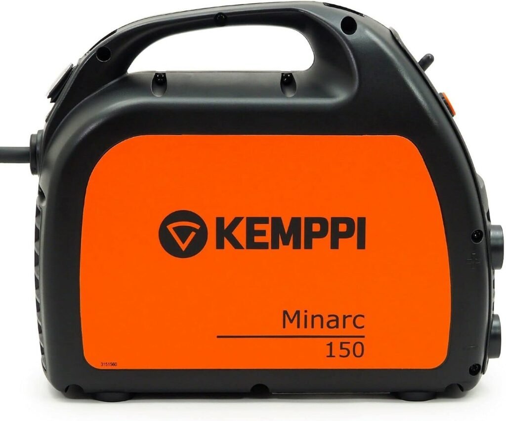 KEMPP Minarc 150A Welding Machine Inverter ARC Electrodes MMA 1ph 230 V, Orange, 450 x 227 x 368 mm