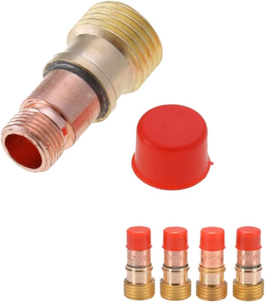 QAQGEAR Welding Torch Accessories Kit for TIG WP-17/18/26, with Collets Body Glass Cup Alumina Nozzle Stubby Gas Lens, Welding Tips Glove Finger Heat Shield