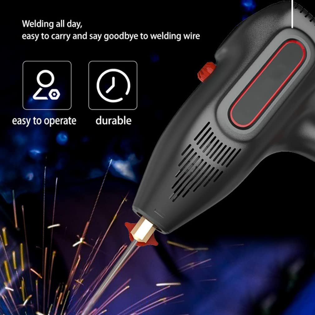 YHUEGH Handheld Smart Welder, Portable Arc Welding Machine Equipment, 220V Digital Display 150 Amp Adjustable Current Fit for 1/8-5/32 Welding Arc Welder Wire rod with Welding Tool Set