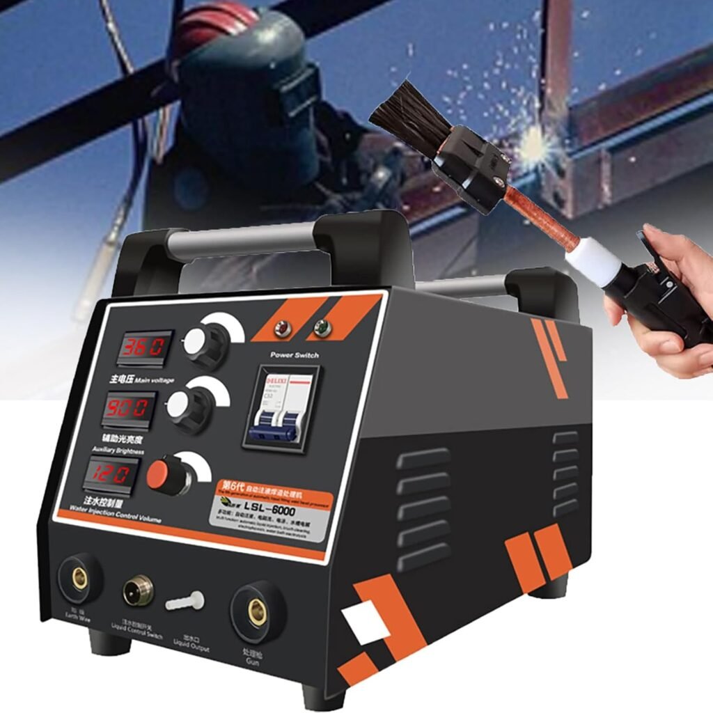 ZHIXUMM Weld Bead Processor, Weld Cleaning Machine 3600w,Weld Argon Arc Welding Spot Tig Mig Welder With Automatic Liquid Injection Weld Bead Processor Electrolytic Polishing Mach