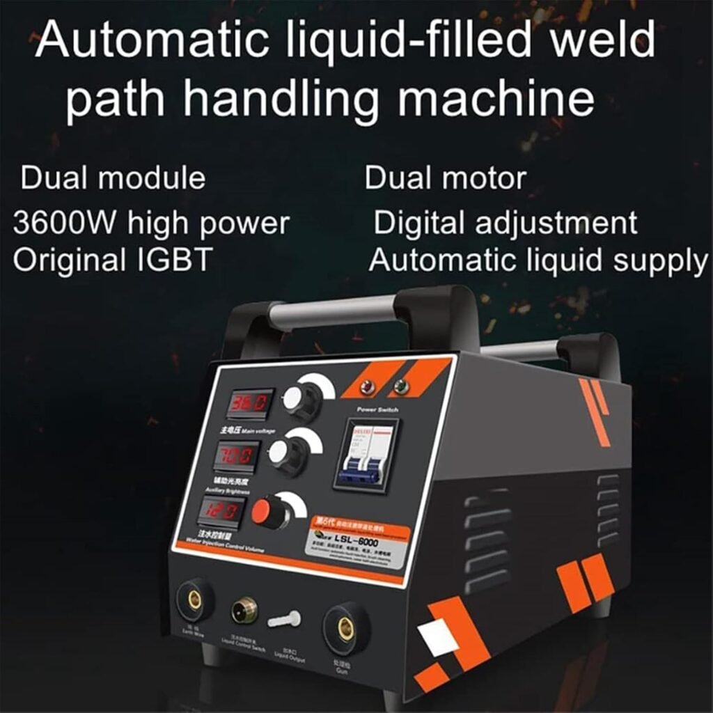 ZHIXUMM Weld Bead Processor, Weld Cleaning Machine 3600w,Weld Argon Arc Welding Spot Tig Mig Welder With Automatic Liquid Injection Weld Bead Processor Electrolytic Polishing Mach