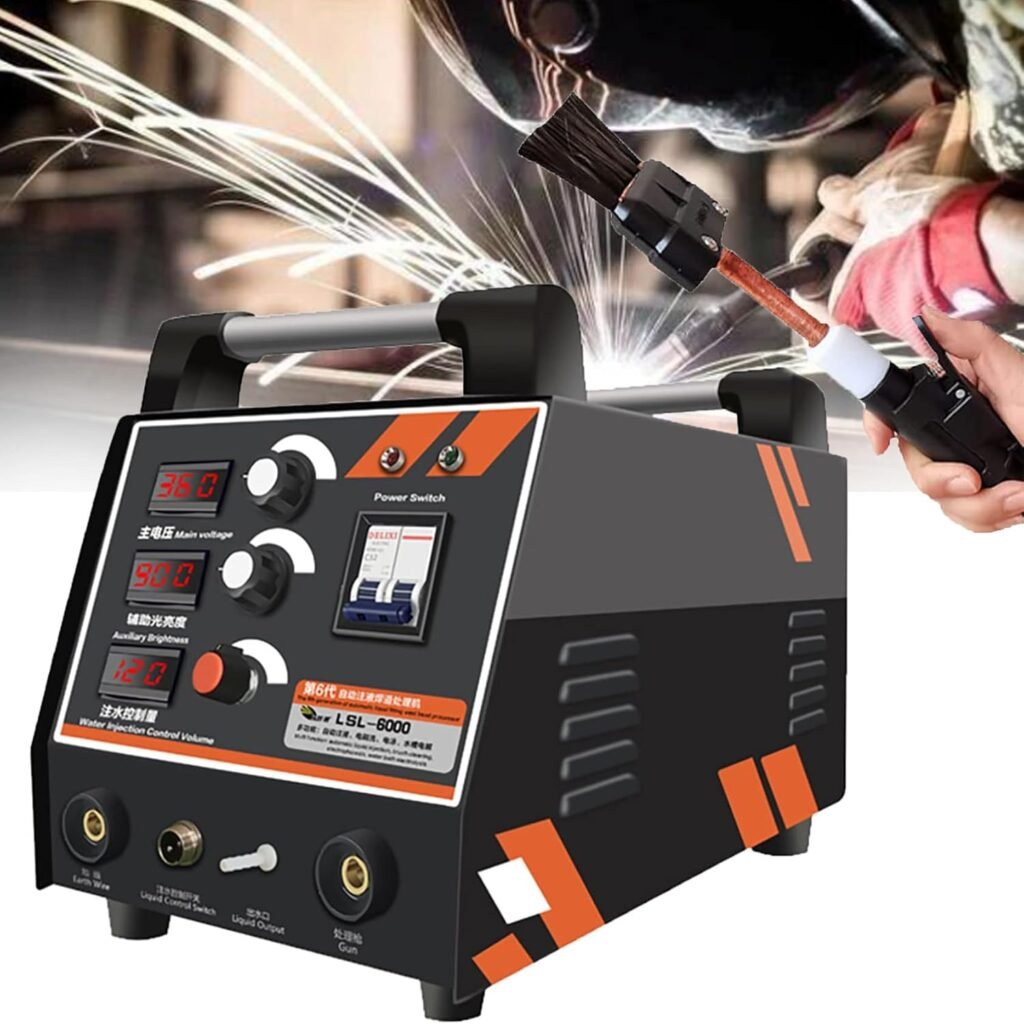 ZHIXUMM Weld Cleaning Machine 3600w Stainless Steel Weld Argon Arc Welding Spot Tig Mig Welder With Automatic Liquid Injection Weld Bead Processor Electrolytic Polishing Mach, 40.5x26x29cm