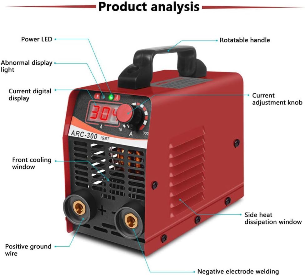 ARC-300 Welding Machine Portable Electric Welder Semiautomatic Welding Reverse Welder for Welding Electric Work