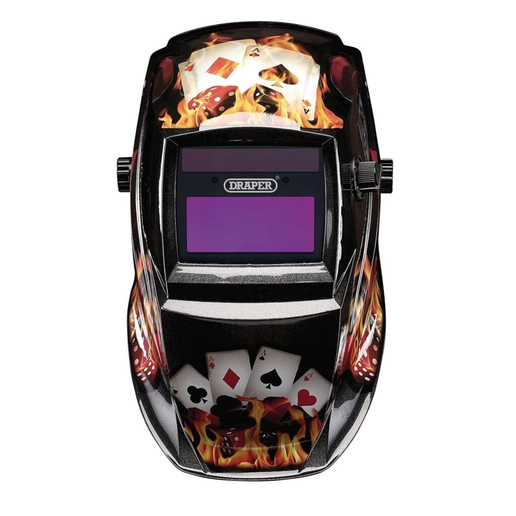 Draper 02515 Auto-Darkening Welding Helmet, Playing Cards