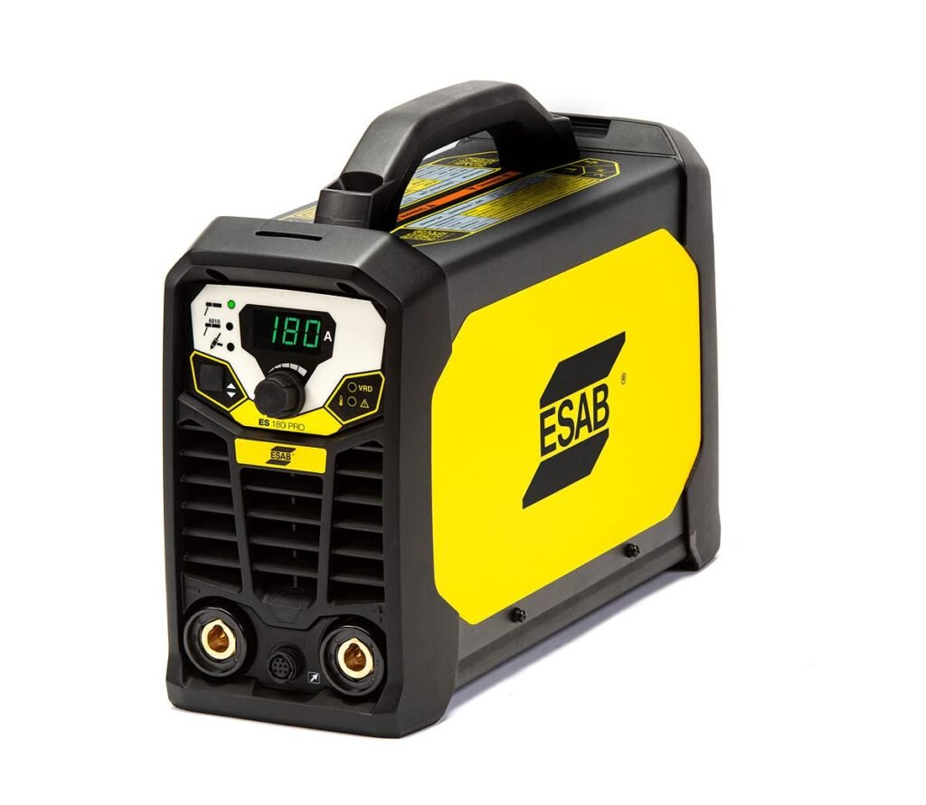 ESAB 0700500070 MINIARC Rogue ES 180i Stick Welding System, Dual Voltage Input, Adjustable Hot Start/Arc Force, Stick 6010 Mode, Power Factor Control, Electrodes up to 5/32, IP23S Designed