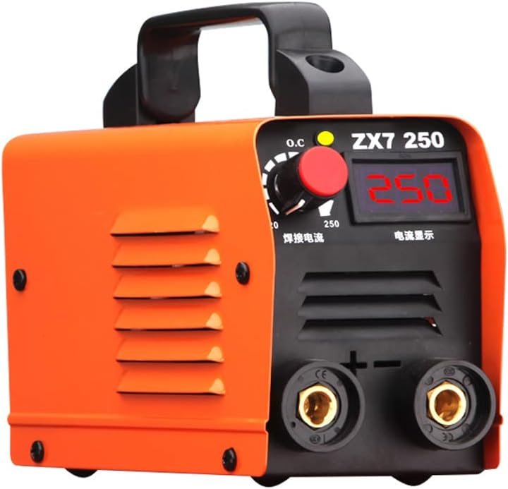 Mini Arc Welding Machines IGBT DC Inverter Portable ARC Welders Handheld ZX7-250 Electric Welder Suitable for Homes Welding,Orange