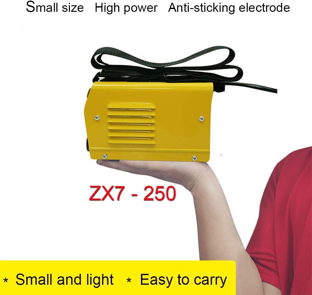 Mini Arc Welding Machines IGBT DC Inverter Portable ARC Welders Handheld ZX7-250 Electric Welder Suitable for Homes Welding,Orange