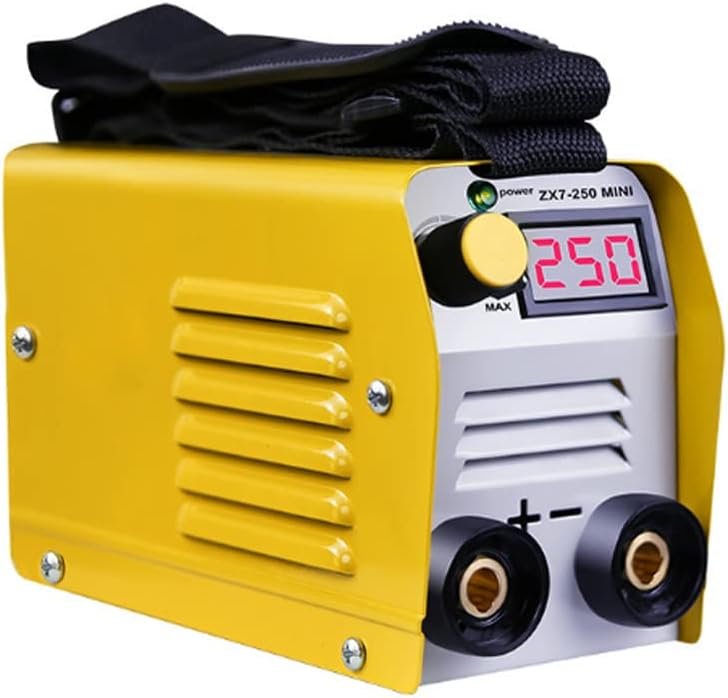 Mini Arc Welding Machines IGBT DC Inverter Portable ARC Welders Handheld ZX7-250 Electric Welder Suitable for Homes Welding,Yellow