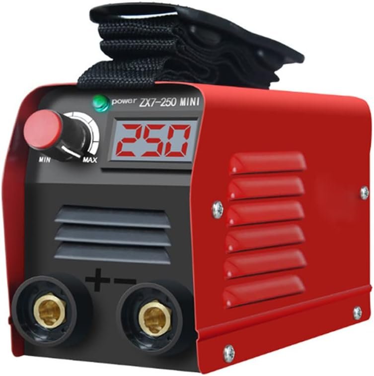 Mini Arc Welding Machines IGBT DC Inverter Portable ARC Welders Handheld ZX7-250 Electric Welder Suitable for Homes Welding,Red