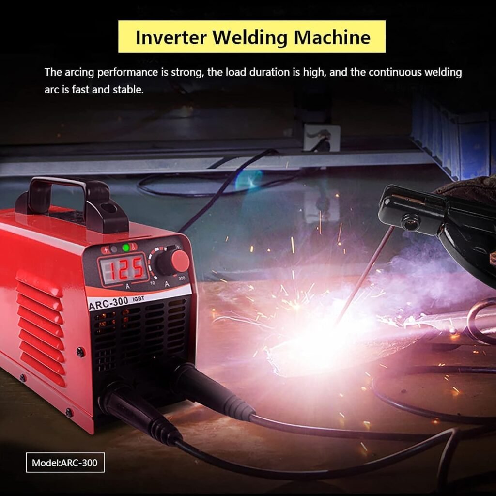 Portable Arc Welder,Electric ARC-300 Welding Machine Semiautomatic Welding Reverse Welder for Welding Electrical Work