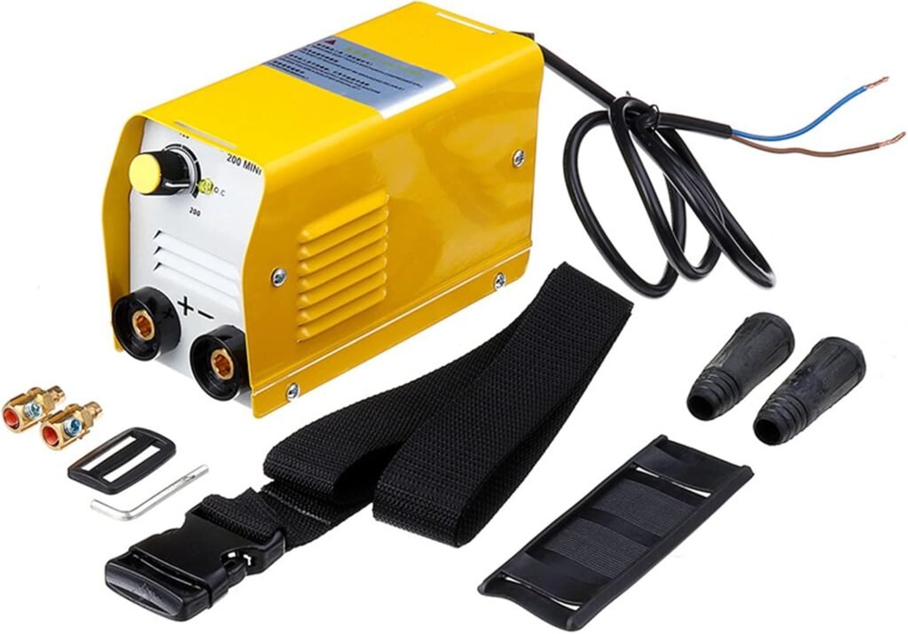 QPWZ Home Mini Electric Stick Welder,220V 200A Compact And Lightweight Welder Machine Kit for Welding Anywhere Suitable for Outdoor Iron Repair