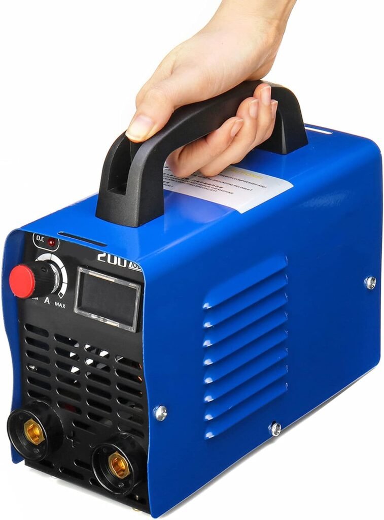 QPWZ Mini Portable Electric Welding Machine, 200A 220V Outdoor Construction Welding Machine Suitable for Construction And Welding Various Iron Parts in Various Places