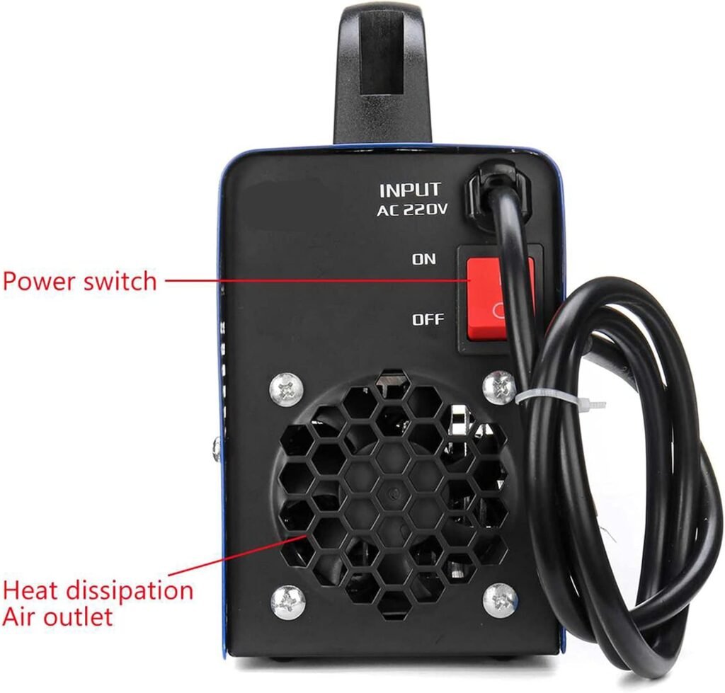 QPWZ Mini Portable Electric Welding Machine, 200A 220V Outdoor Construction Welding Machine Suitable for Construction And Welding Various Iron Parts in Various Places