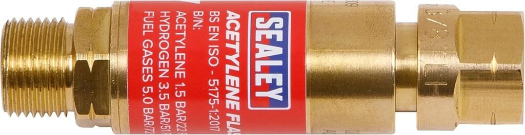 Sealey Acetylene Flash Back Arrestor, in-line, 3/8BSP Male/Female - SGA4/FBA