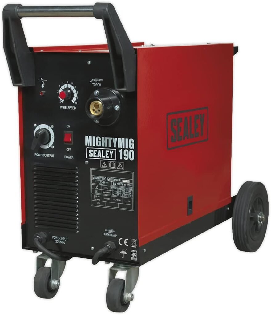 Sealey Mightymig190 Professional Gas/No-Gas Mig Welder 190Amp with Euro Torch