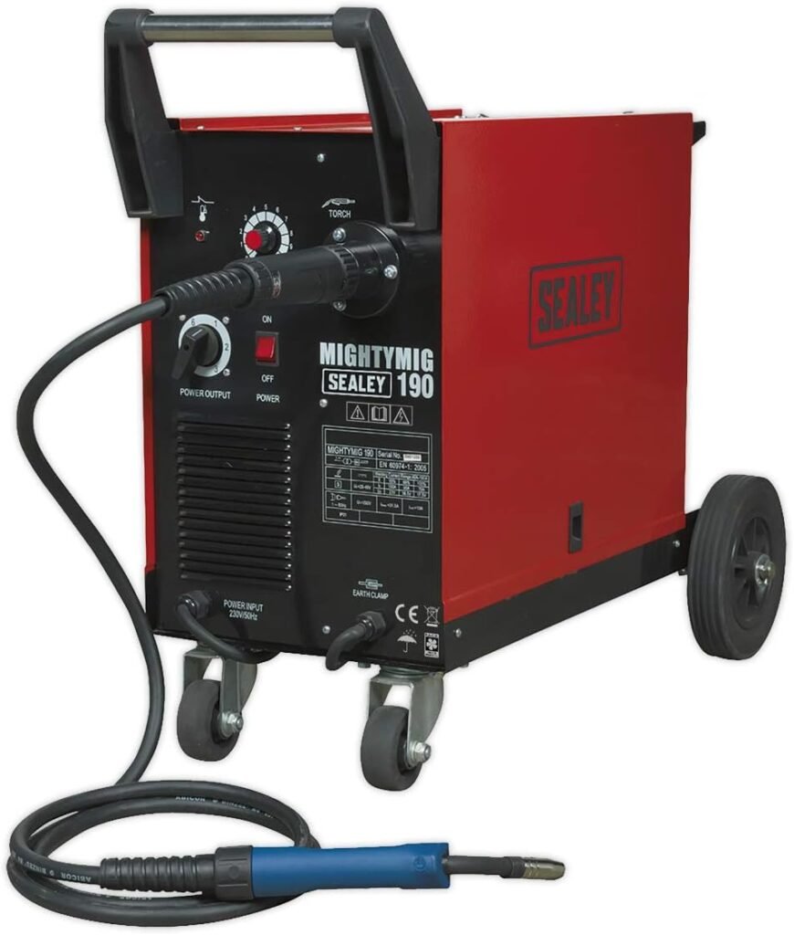 Sealey Mightymig190 Professional Gas/No-Gas Mig Welder 190Amp with Euro Torch