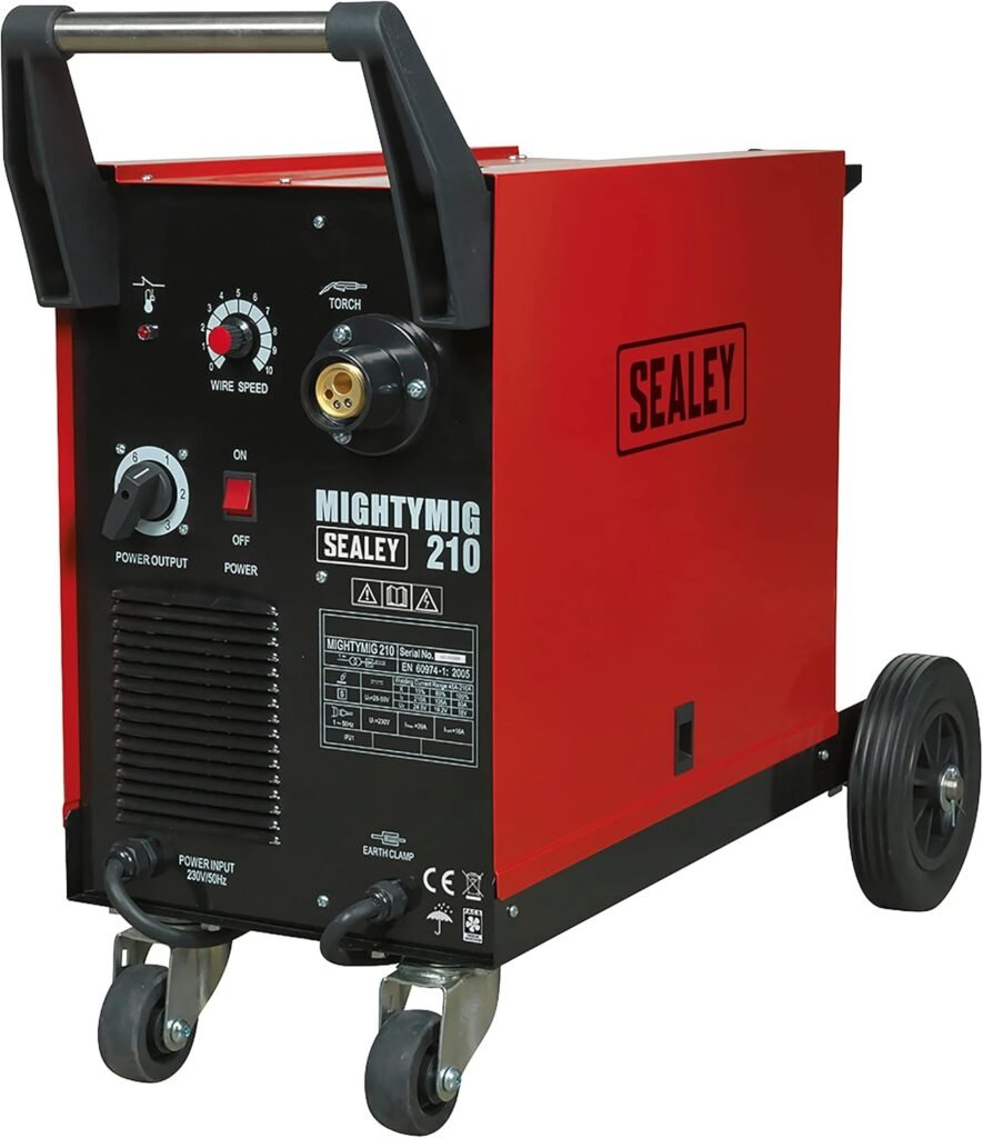 Sealey Mightymig210 Professional Gas/No-Gas Mig Welder 210Amp with Euro Torch