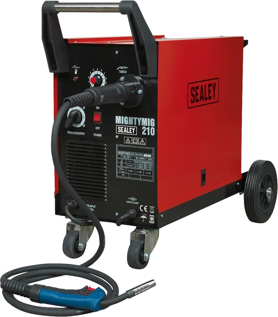 Sealey Mightymig210 Professional Gas/No-Gas Mig Welder 210Amp with Euro Torch