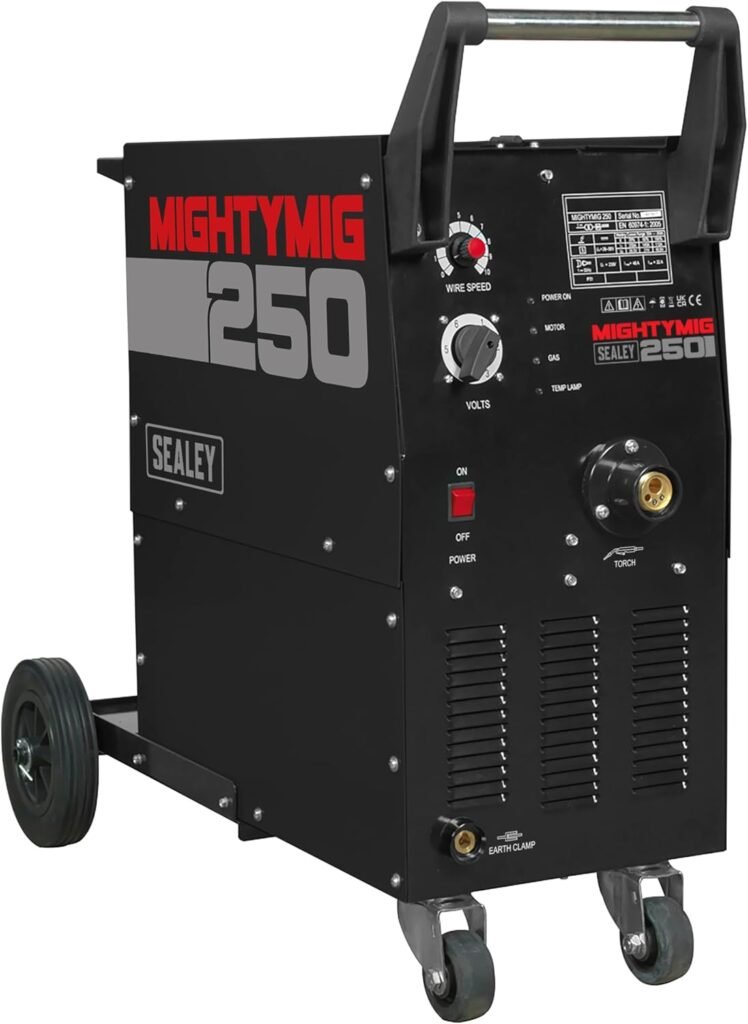 Sealey Mightymig250 Professional Gas/No-Gas Mig Welder 250Amp with Euro Torch