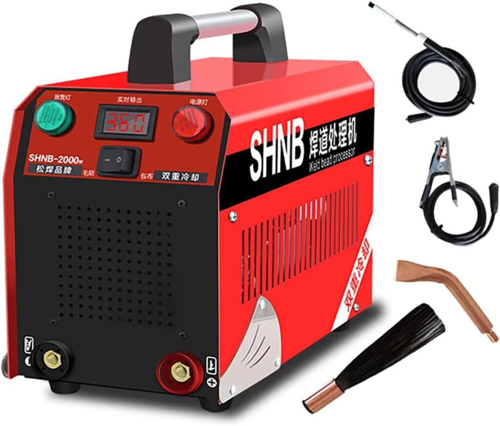 Weld Cleaning Machine,Stainless Steel Weld Bead Processor, 1000W Argon Arc Welding Seam Cleaning Machine, TIG MIG Cleaner Electrolytic Polishing Machine with Dual Cooling