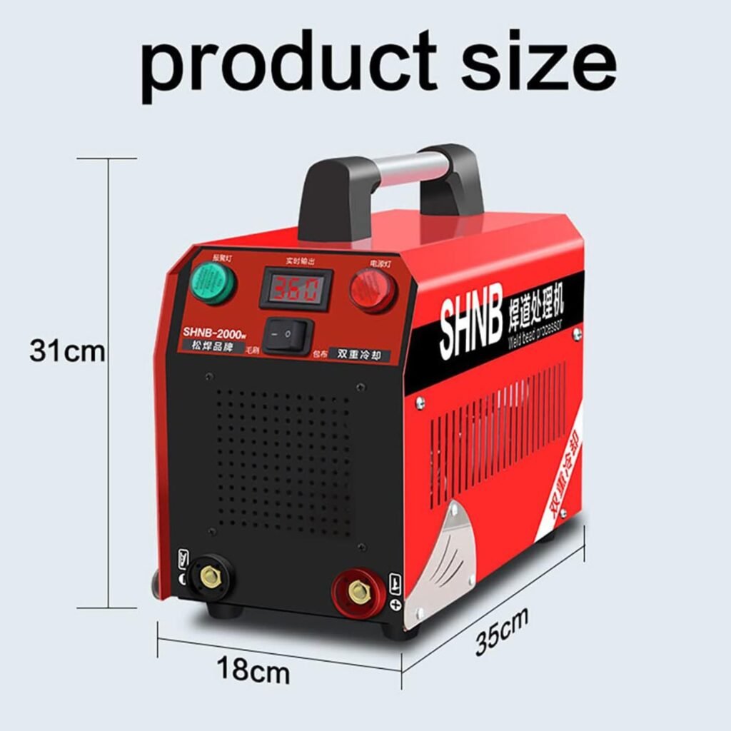 Weld Cleaning Machine,Stainless Steel Weld Bead Processor, 1000W Argon Arc Welding Seam Cleaning Machine, TIG MIG Cleaner Electrolytic Polishing Machine with Dual Cooling