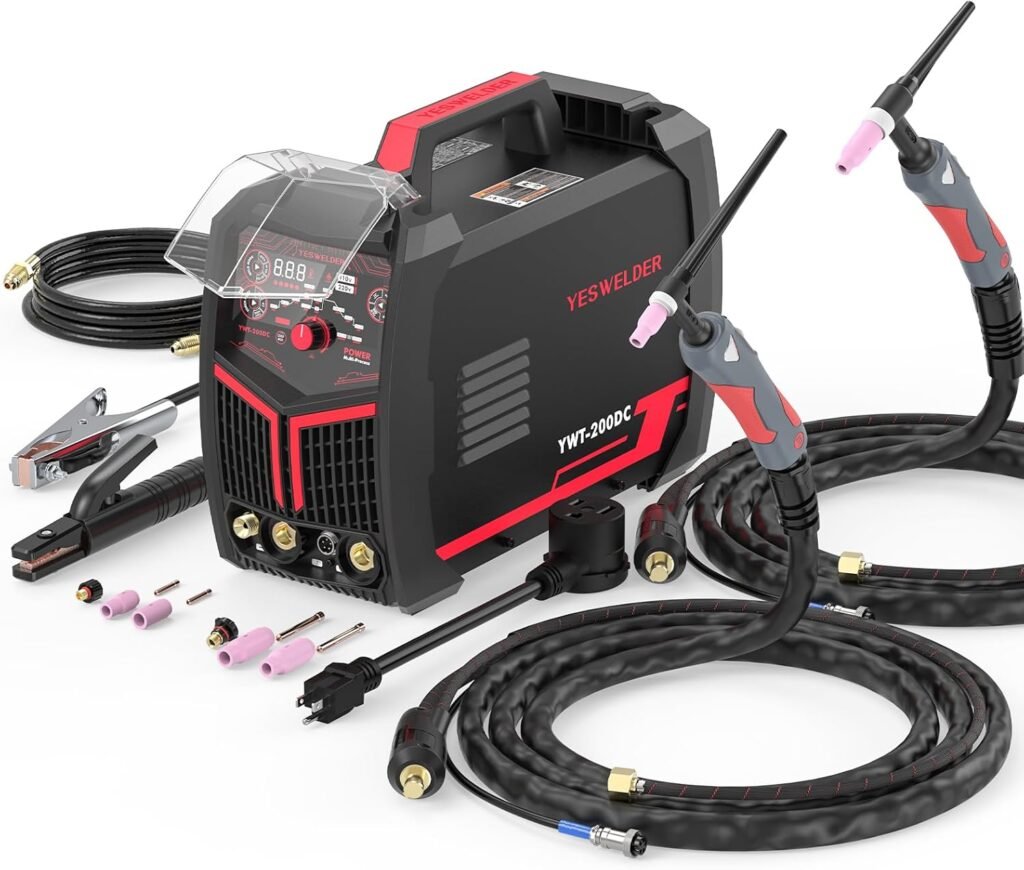 YESWELDER TIG Welder 7 in 1 Cold Spot Lift TIG/Stick Welding Machine YWT-200DC