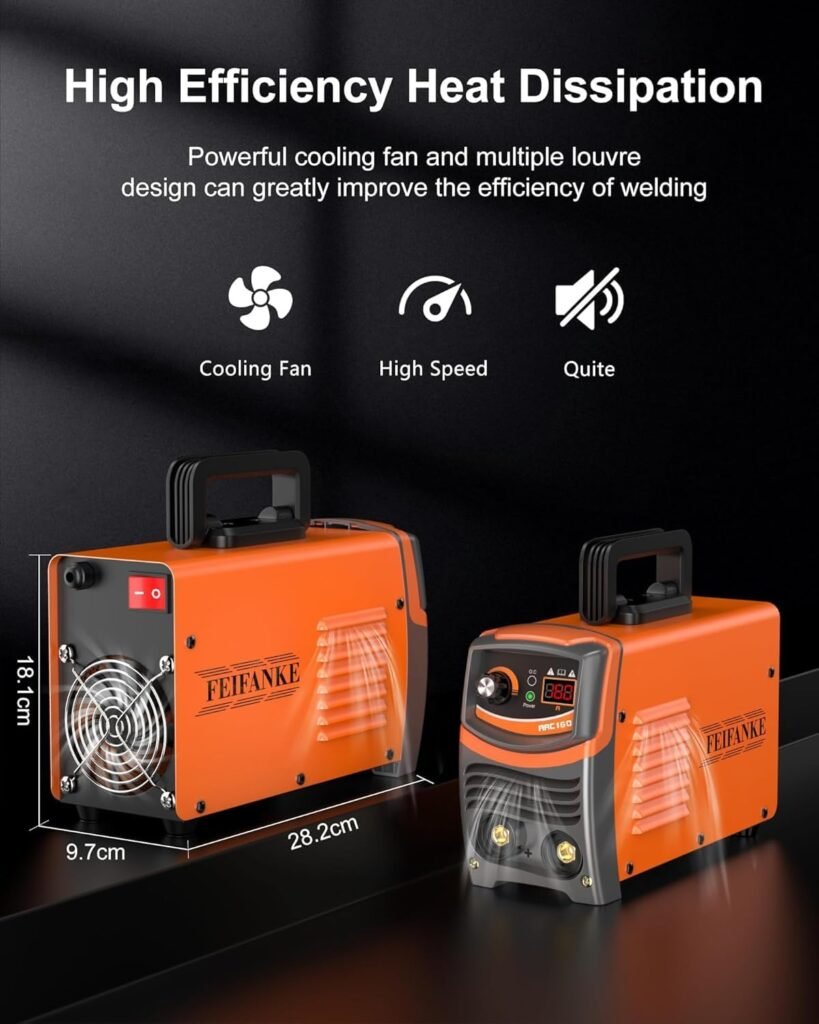 FEIFANKE ARC160 Inverter Welder 160A 2 in 1 Lift TIG/Stick ARC Welding Machine 220V with Digital VRD Function, Anti-Stick, IGBT