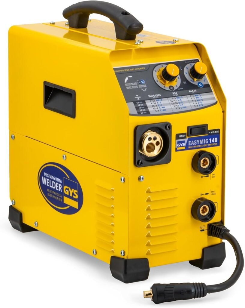 GYS 032262 Easymig Welder, Multiprocess 140 IGBT Inverter, 230 V