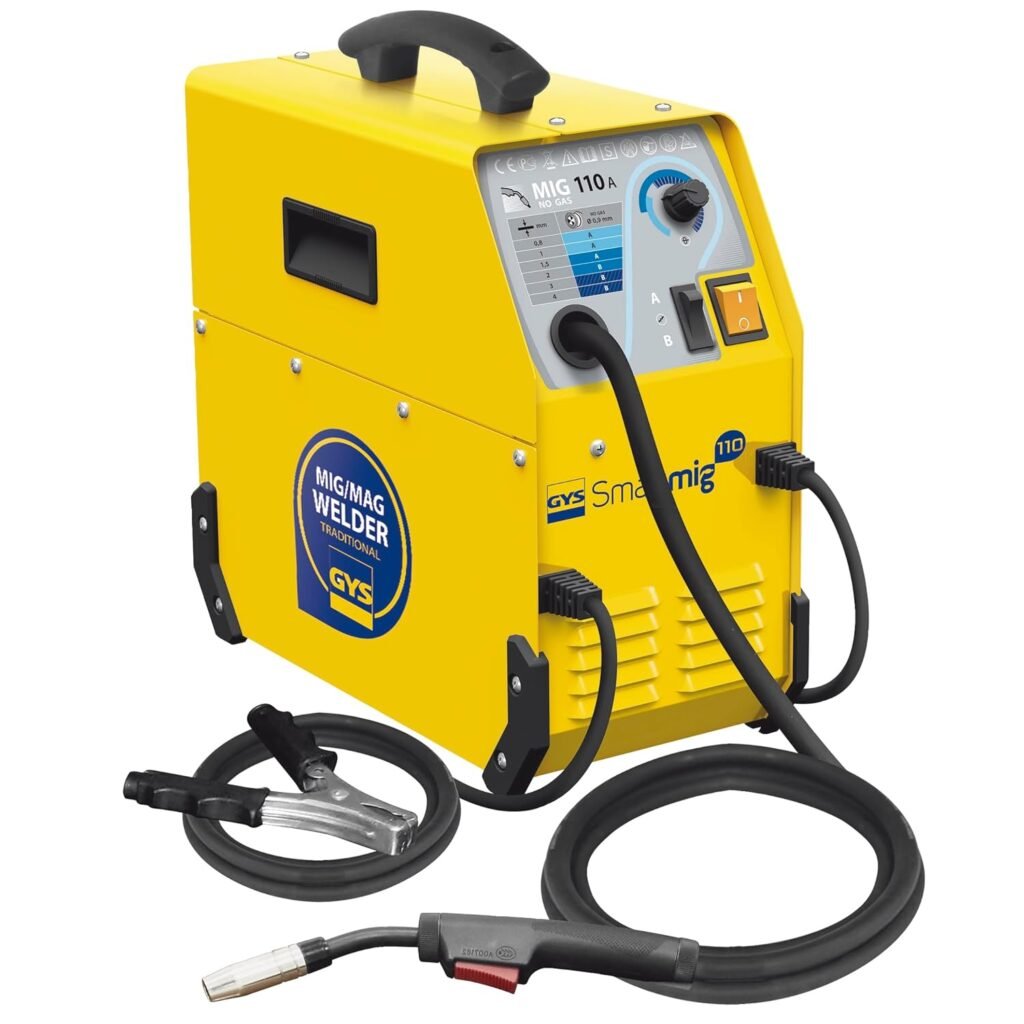 GYS - 033993 - GYS SMARTMIG 110 - Gas-free Welding Sation - EN60974 Classified - 110Amp - Suitable for: MIG Welding, Outdoor Welding, DIY, Crafts, Maintenance  Agriculutral Repair