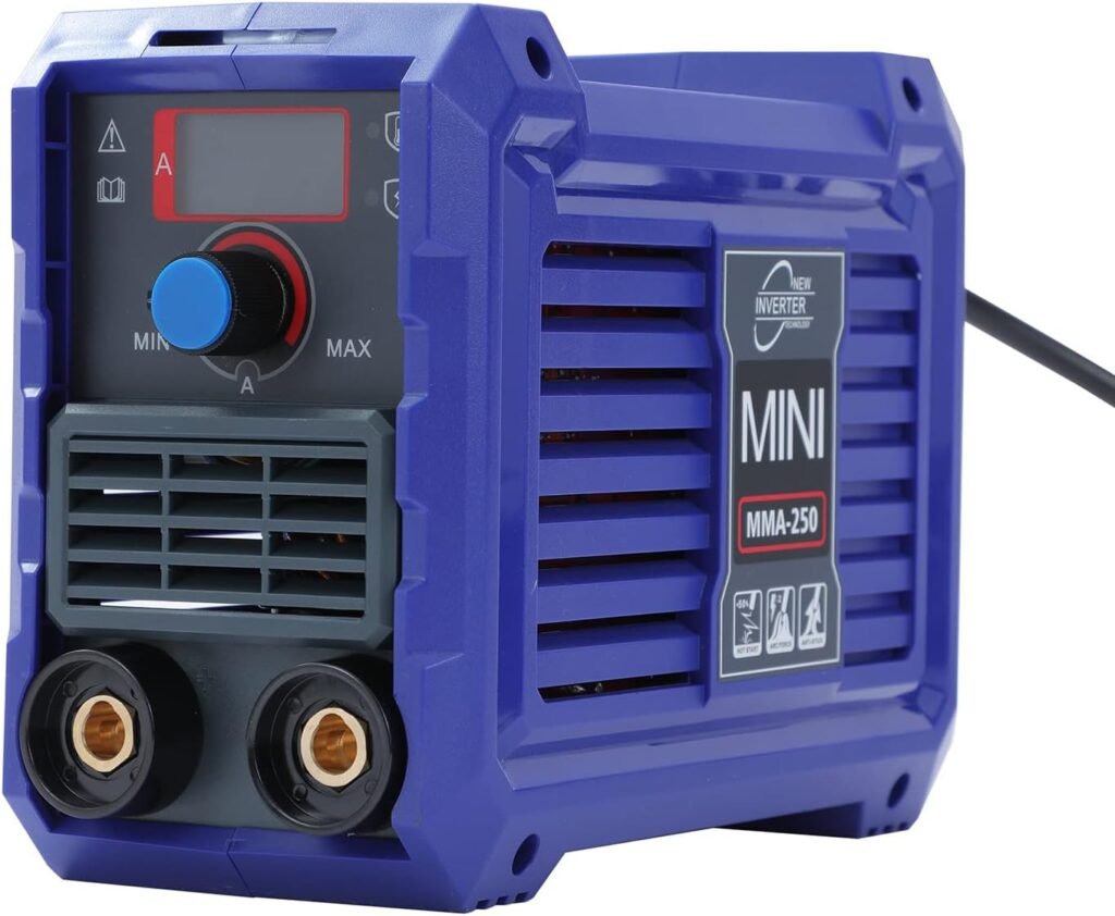 KATSU Mini Welding Machine ARC Welder Inverter Portable 20-250A MMA with LCD Display Household Welder Fits 1.6mm 2.5mm 3.2mm Welding Rods with Variety Accessories