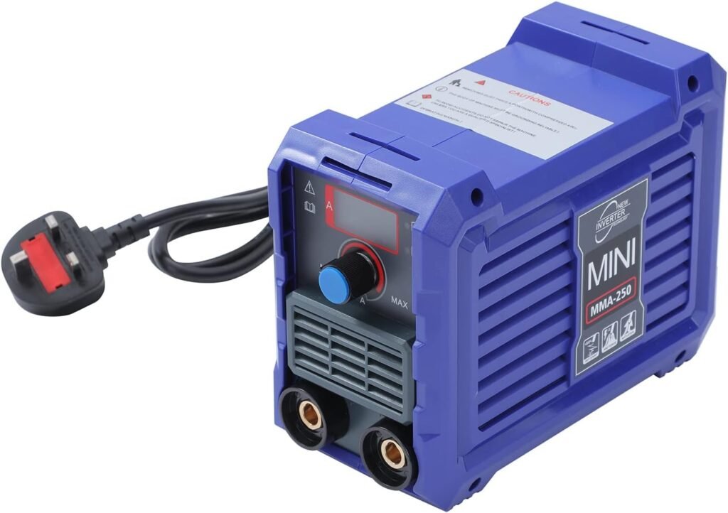 KATSU Mini Welding Machine ARC Welder Inverter Portable 20-250A MMA with LCD Display Household Welder Fits 1.6mm 2.5mm 3.2mm Welding Rods with Variety Accessories