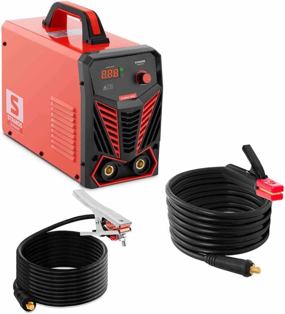 Stamos Germany S-MMA 200Z MMA Welding Machine - IGBT - 200 A - Cable 8 m