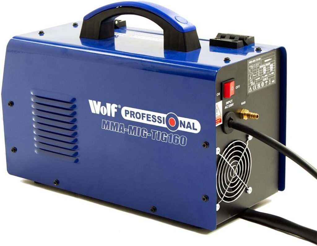 225A 230V Welder 40amp - 225amp Wolf MMA MIG Gas No Gas TIG 160 Digital Display Smooth DC Combination Welding Machine with Kit - 2 Years Warranty