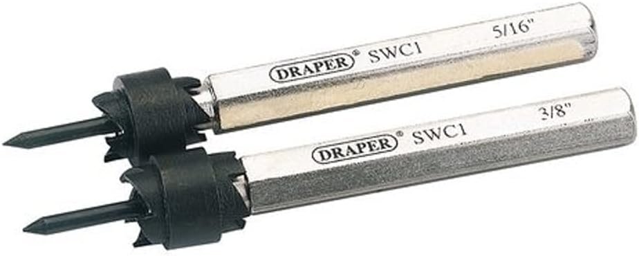 Draper 57624 Spot Weld Cutter Set, 3/8 and 5/16, 2 Pieces , Blue