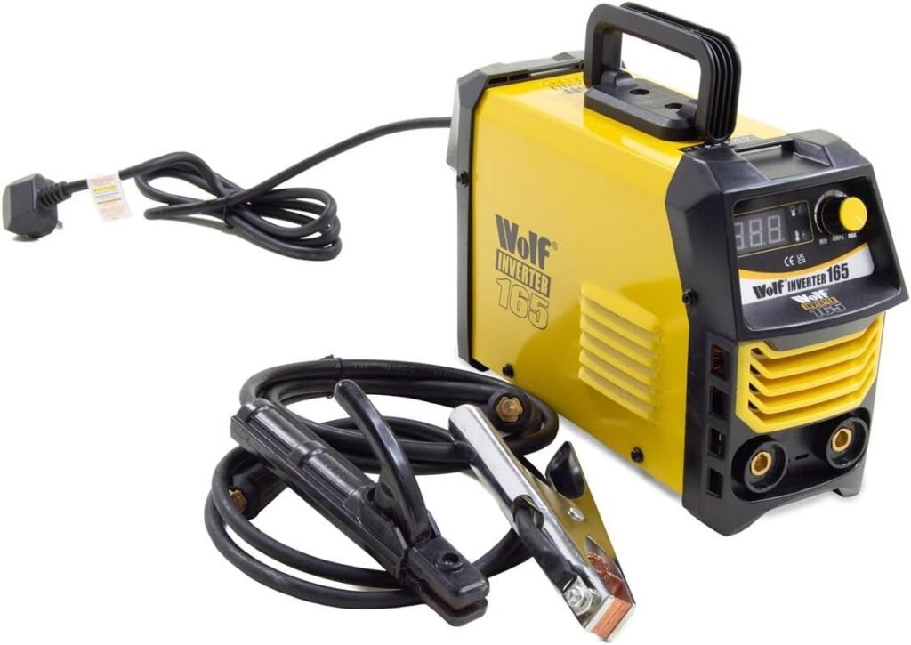 140A 230V Inverter Welder MMA ARC 20amp - 140amp Wolf 165 Digital Display Smooth DC Welding Machine with Holder, Clamp, Brush  Face Shield - 2 Years Warranty