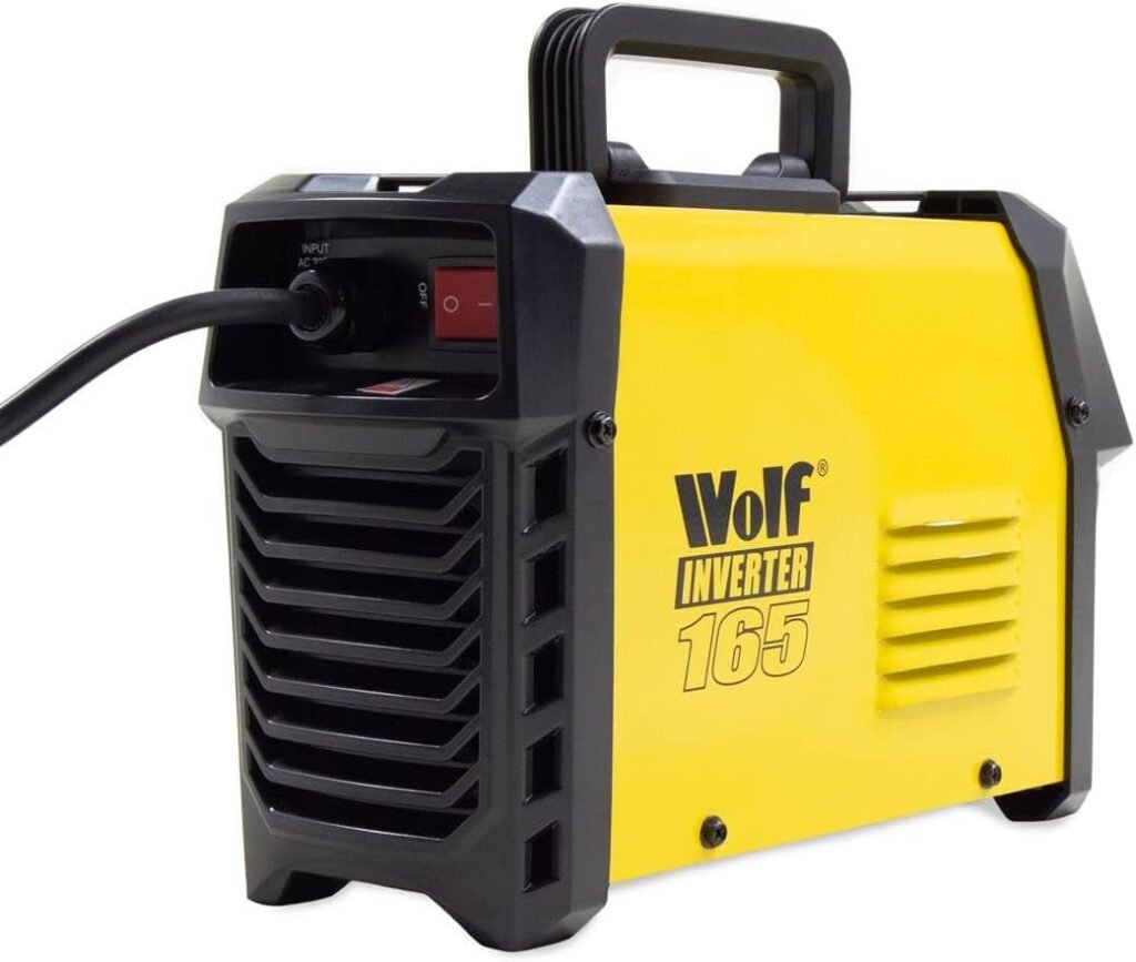 140A 230V Inverter Welder MMA ARC 20amp - 140amp Wolf 165 Digital Display Smooth DC Welding Machine with Holder, Clamp, Brush  Face Shield - 2 Years Warranty