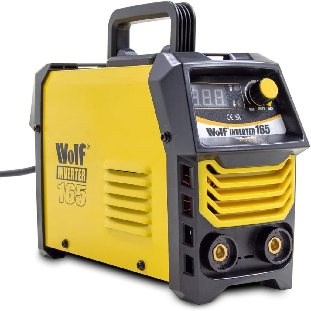 140A 230V Inverter Welder MMA ARC 20amp - 140amp Wolf 165 Digital Display Smooth DC Welding Machine with Holder, Clamp, Brush  Face Shield - 2 Years Warranty