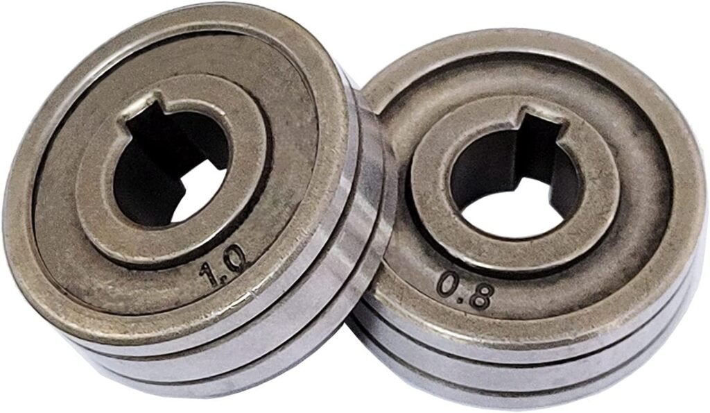 2X Wire Feed Drive Rollers Roll Wheels 30 * 10 * 10mm Fit for SSJ-29A SSJ29 Wire Feeder MIG MAG Welders Guide Equipment (0.6/0.8mm)